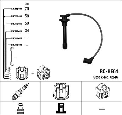 NGK 8246 - Ignition Cable Kit www.parts5.com