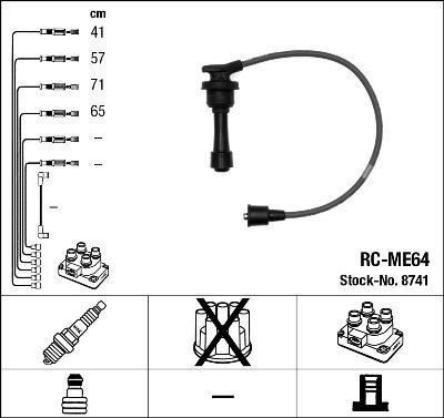 NGK 8741 - Ignition Cable Kit www.parts5.com