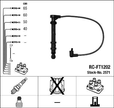 NGK 2571 - Ignition Cable Kit www.parts5.com