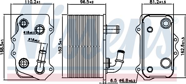 Nissens 90934 - Oil Cooler, manual transmission www.parts5.com