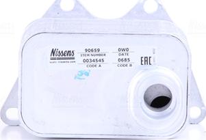 Nissens 90659 - Oil Cooler, engine oil www.parts5.com