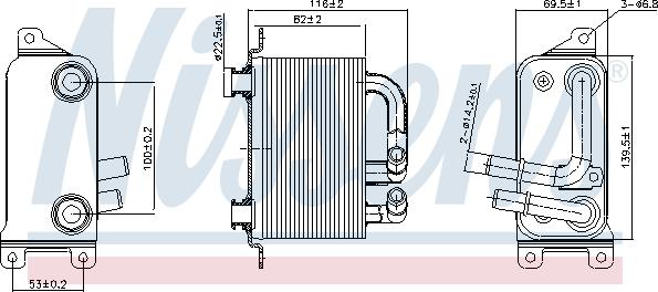 Nissens 90833 - Oil Cooler, automatic transmission www.parts5.com