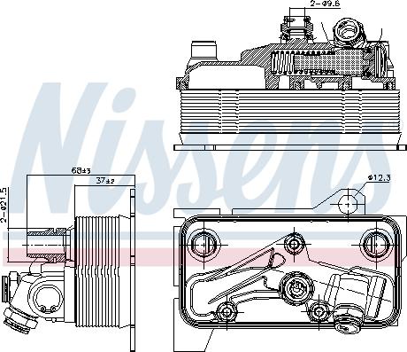 Nissens 90870 - Oil Cooler, automatic transmission www.parts5.com