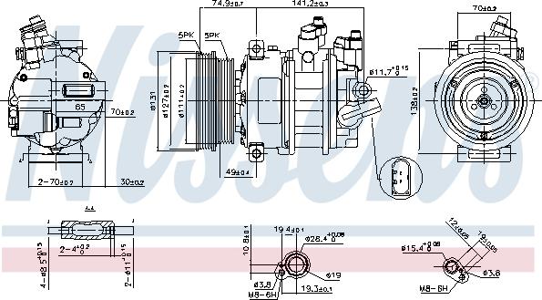 Nissens 89421 - Compressor, air conditioning www.parts5.com