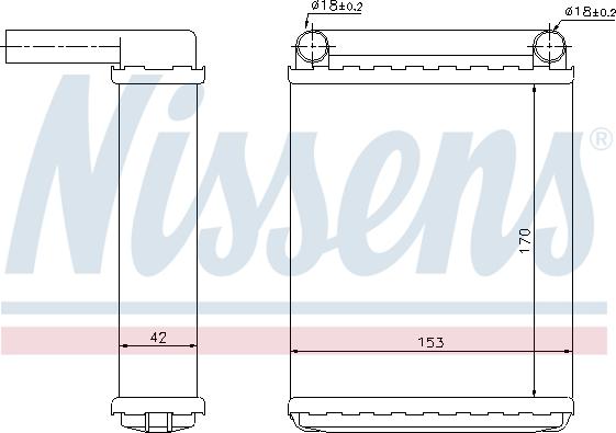 Nissens 72038 - Heat Exchanger, interior heating www.parts5.com