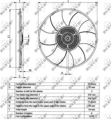 NRF 49539 - Cupla, ventilator radiator www.parts5.com