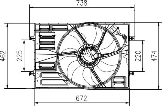NRF 47950 - Fan, radiator www.parts5.com