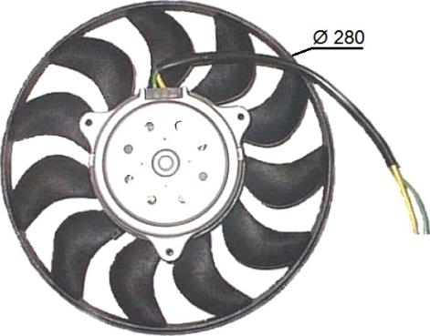 NRF 47616 - Fan, radiator www.parts5.com