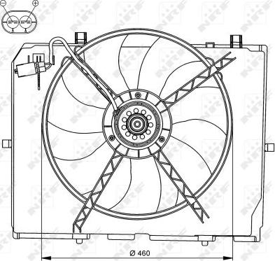 NRF 47066 - Fan, radiator www.parts5.com