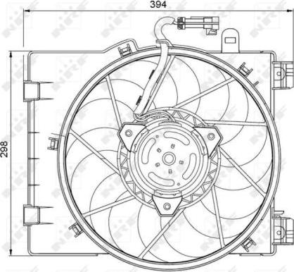 NRF 47063 - Вентилятор, охлаждение двигателя www.parts5.com