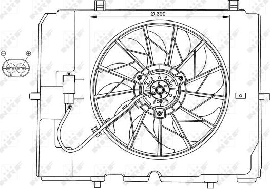 NRF 47067 - Fan, radiator www.parts5.com