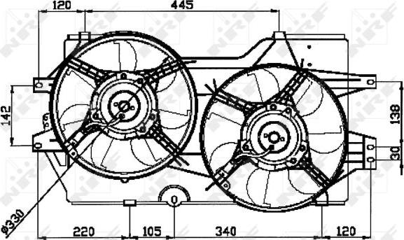 NRF 47031 - Fan, radiator www.parts5.com