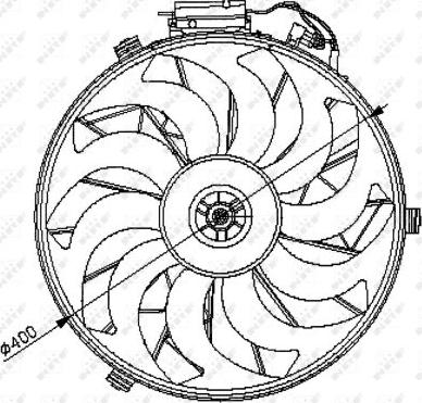 NRF 47028 - Ventilator, hlajenje motorja www.parts5.com