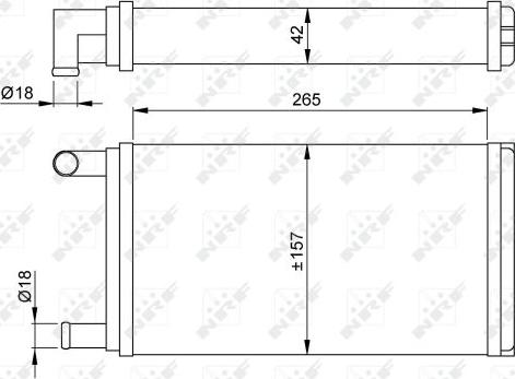 NRF 53555 - Heat Exchanger, interior heating www.parts5.com