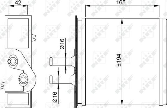 NRF 53204 - Heat Exchanger, interior heating www.parts5.com