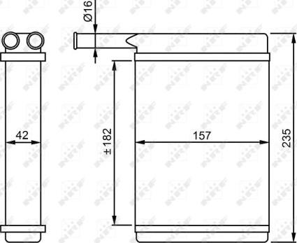 NRF 52221 - Heat Exchanger, interior heating www.parts5.com