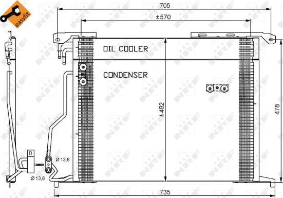 NRF 35578 - Condenser, air conditioning www.parts5.com