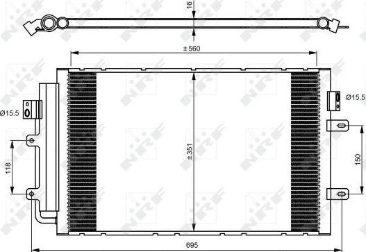 NRF 350083 - Condenser, air conditioning www.parts5.com