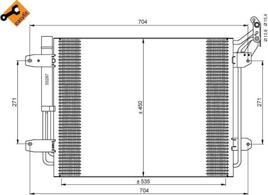 NRF 35848 - Kondenzátor klimatizácie www.parts5.com