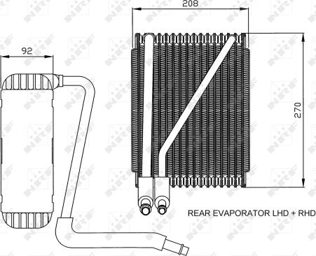 NRF 36044 - Evaporator,aer conditionat www.parts5.com