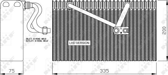 NRF 36058 - Evaporator, air conditioning www.parts5.com