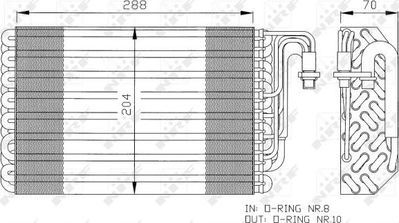 NRF 36075 - Evaporator, air conditioning www.parts5.com