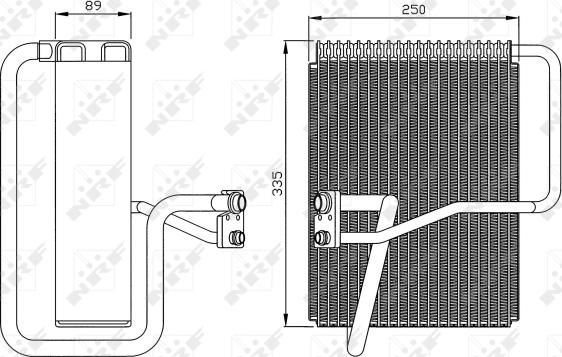 NRF 36072 - Evaporator, air conditioning www.parts5.com