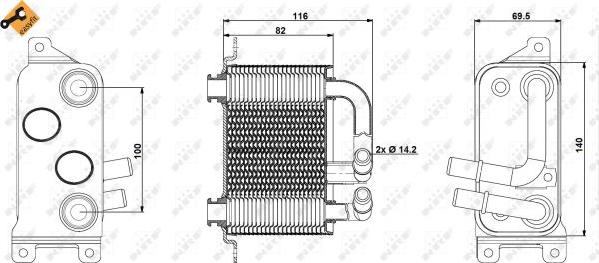 NRF 31191 - Oil Cooler, automatic transmission www.parts5.com