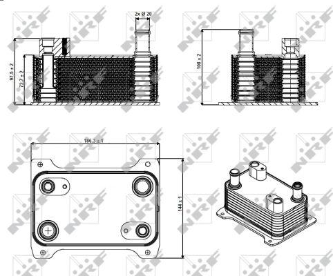 NRF 31362 - Oil Cooler, automatic transmission www.parts5.com
