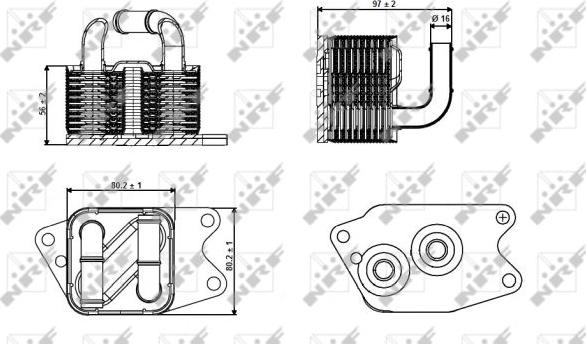 NRF 31265 - Oil Cooler, automatic transmission www.parts5.com