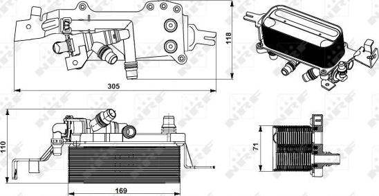 NRF 31749 - Oil Cooler, automatic transmission www.parts5.com