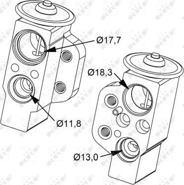 NRF 38476 - Expansion Valve, air conditioning www.parts5.com