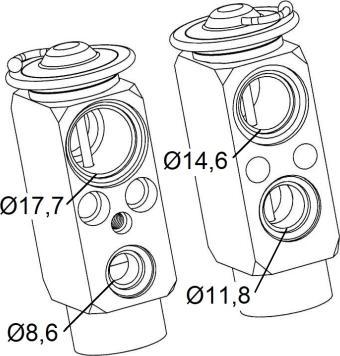 NRF 38399 - Expanzní ventil, klimatizace www.parts5.com