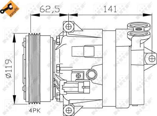 NRF 32421 - Compressor, air conditioning www.parts5.com
