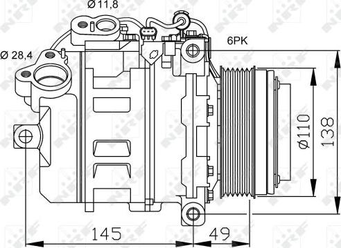 NRF 32533 - Compressor, air conditioning www.parts5.com