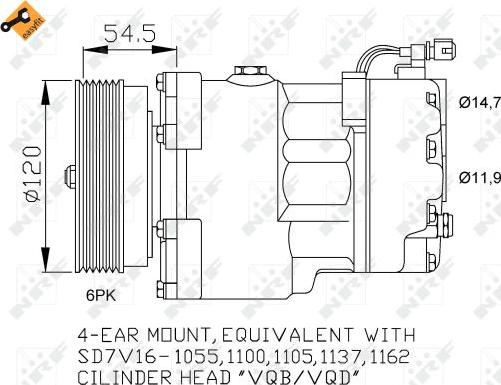 NRF 32033 - Compressor, air conditioning www.parts5.com