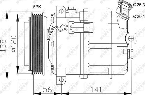 NRF 32117 - Compressor, air conditioning www.parts5.com
