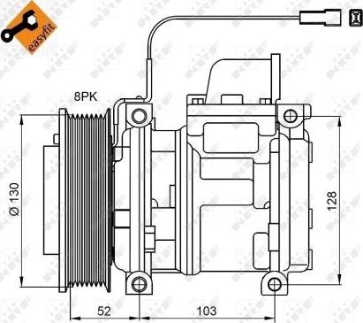 NRF 32824 - Compressor, air conditioning www.parts5.com