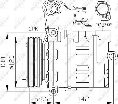 NRF 32377 - Compressor, air conditioning www.parts5.com