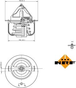 NRF 725057 - Thermostat, coolant www.parts5.com