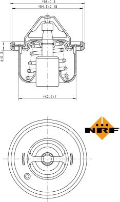 NRF 725211 - Thermostat, coolant www.parts5.com