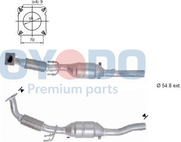 Oyodo 10N0049-OYO - Catalytic Converter www.parts5.com