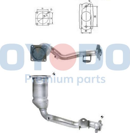 Oyodo 10N0074-OYO - Catalytic Converter www.parts5.com