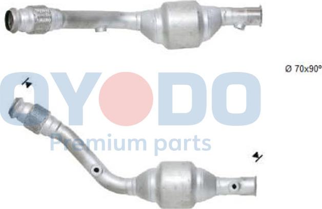 Oyodo 10N0117-OYO - Catalytic Converter www.parts5.com