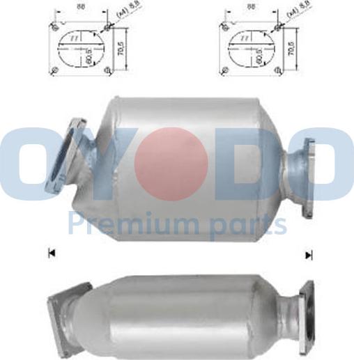 Oyodo 20N0049-OYO - Soot / Particulate Filter, exhaust system www.parts5.com