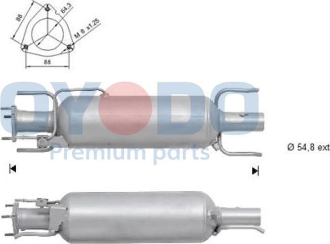 Oyodo 20N0046-OYO - Soot / Particulate Filter, exhaust system www.parts5.com