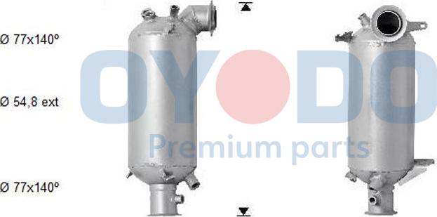 Oyodo 20N0041-OYO - Soot / Particulate Filter, exhaust system www.parts5.com