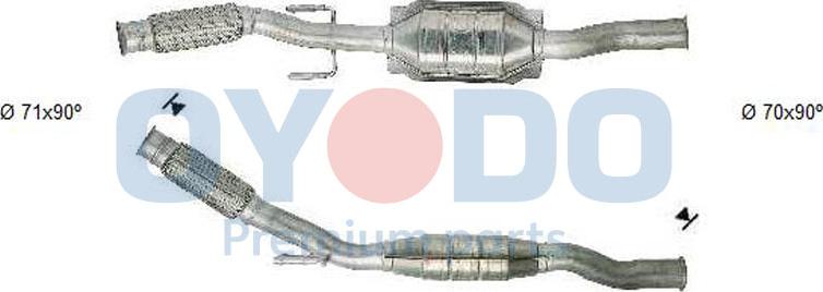 Oyodo 20N0063-OYO - Catalytic Converter www.parts5.com