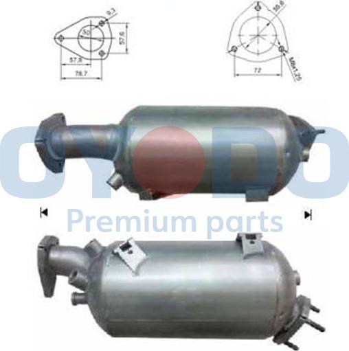 Oyodo 20N0005-OYO - Soot / Particulate Filter, exhaust system www.parts5.com