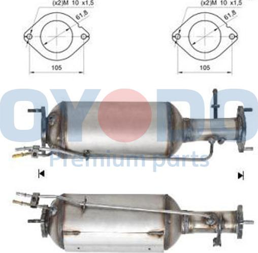 Oyodo 20N0006-OYO - Soot / Particulate Filter, exhaust system www.parts5.com